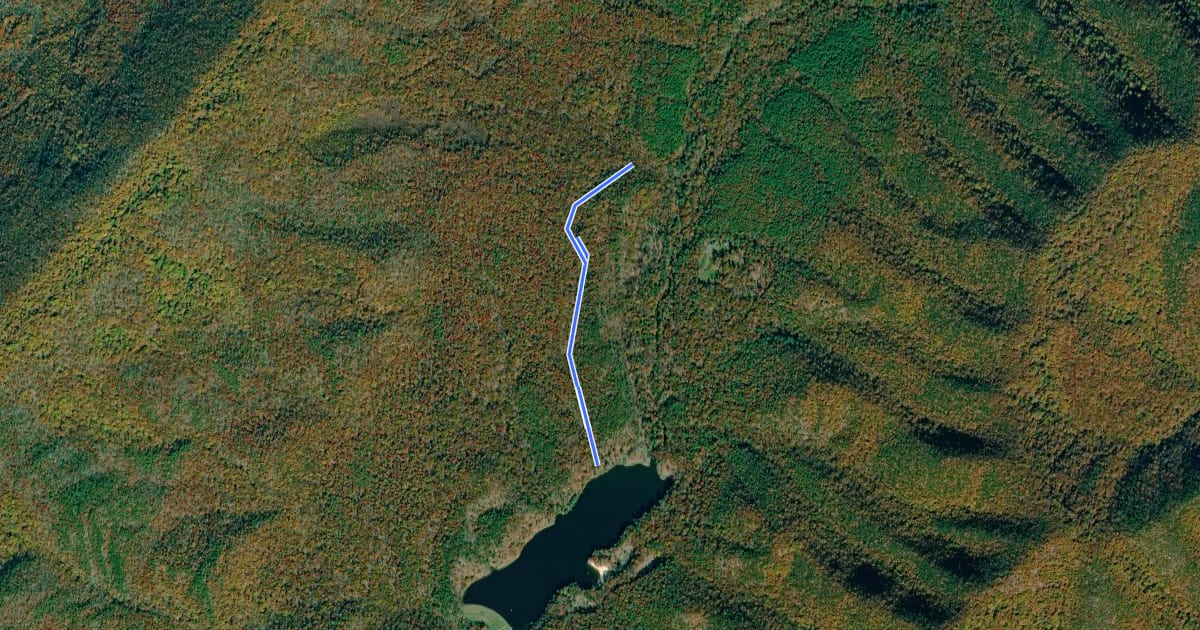 Маршрут Backway Hollow Trail на спутниковом снимке