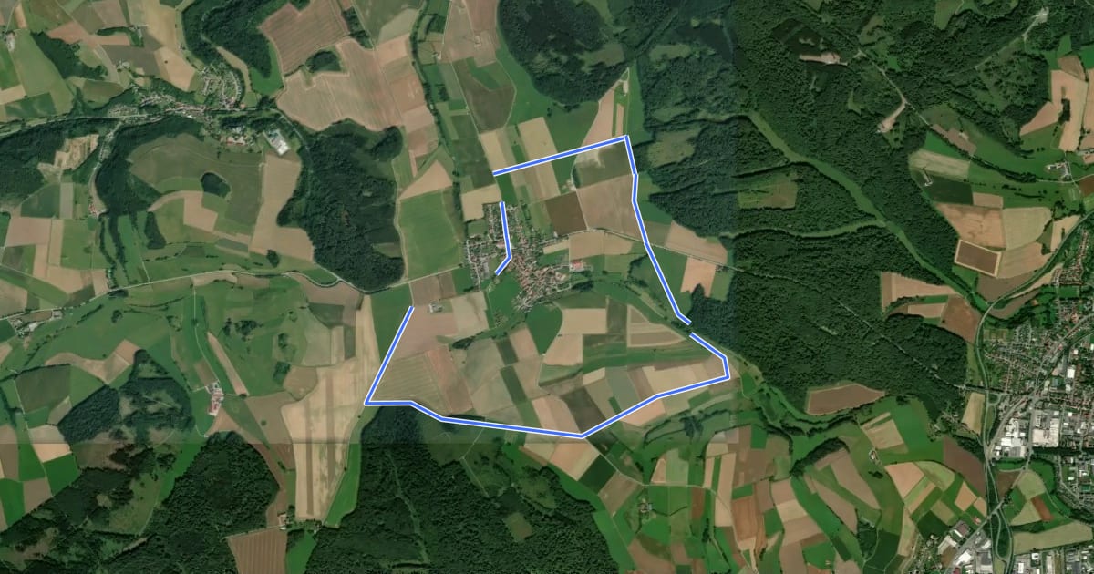 Маршрут Bad Arolsen Wanderweg Ma1 на спутниковом снимке