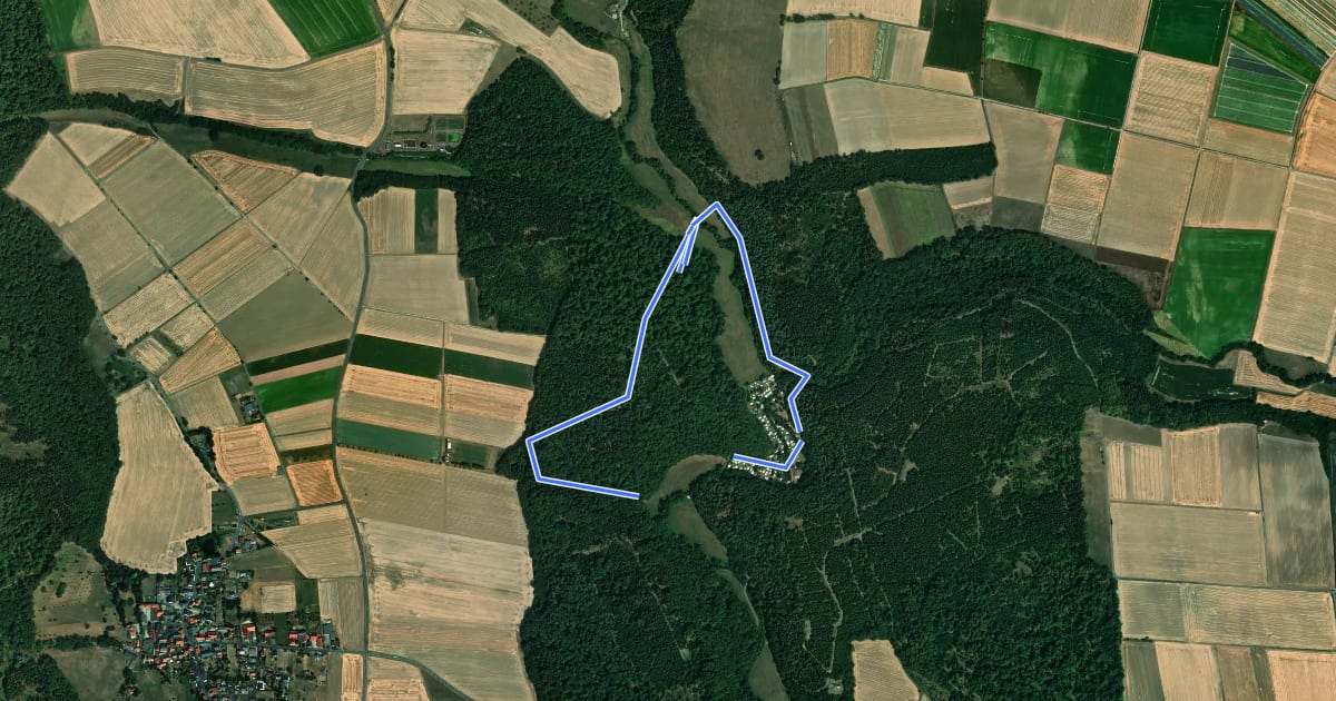 Маршрут Bad Emstal-Weißenthalsmühle, Rundweg 1 на спутниковом снимке