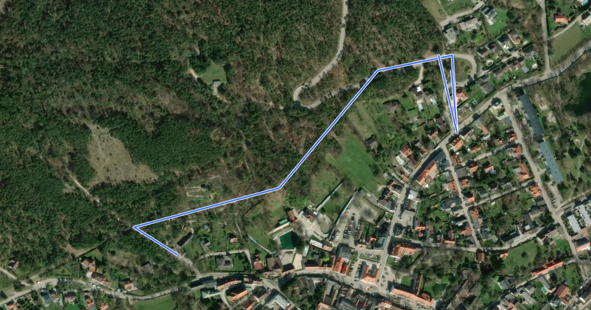 Маршрут Bad Fischau, Dreistettener Straße - Wiener Hochquellleitung - Blumentalgasse на спутниковом снимке
