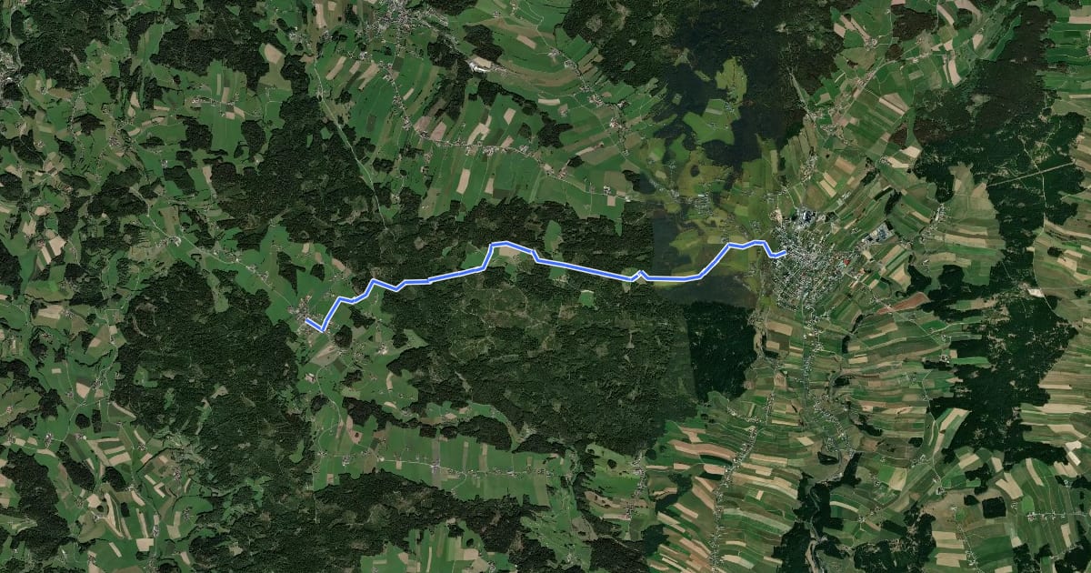 Маршрут Bad Leonfelden Traberg на спутниковом снимке