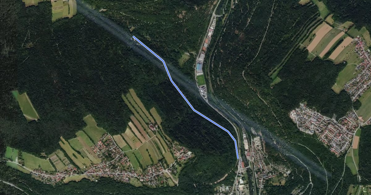 Маршрут Bad Liebenzell Im Zwerneck - Rattenkönig на спутниковом снимке