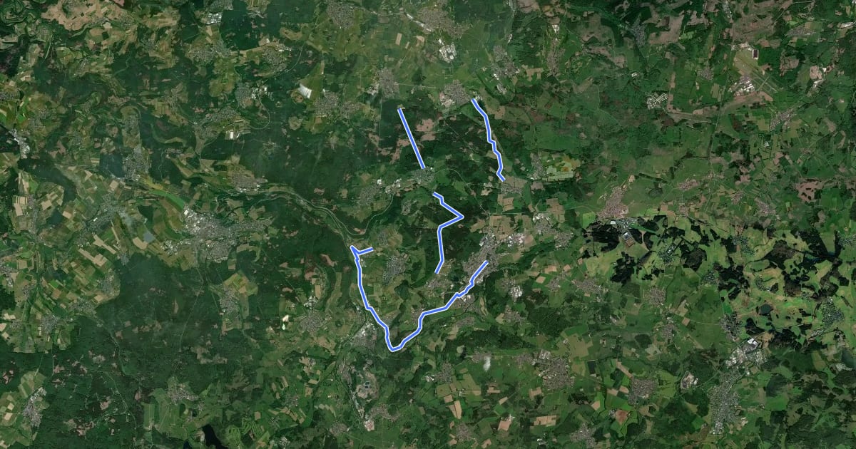 Маршрут Bad Marienberg Tour на спутниковом снимке