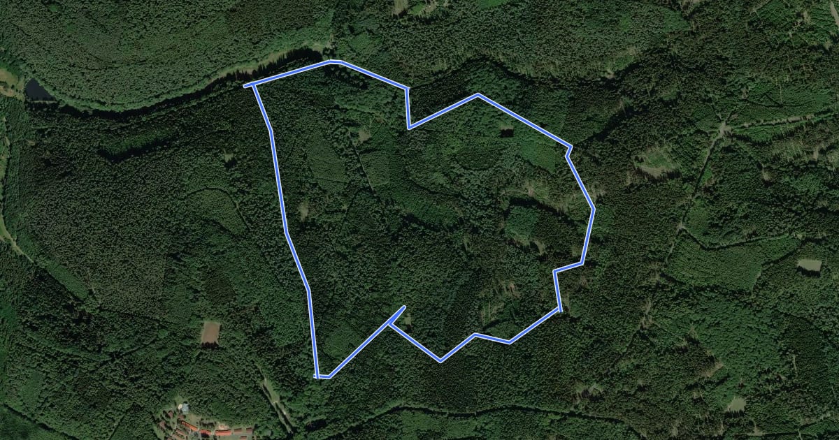 Маршрут Bad Orb Rundwanderweg 6 (Wegscheidesteig) на спутниковом снимке