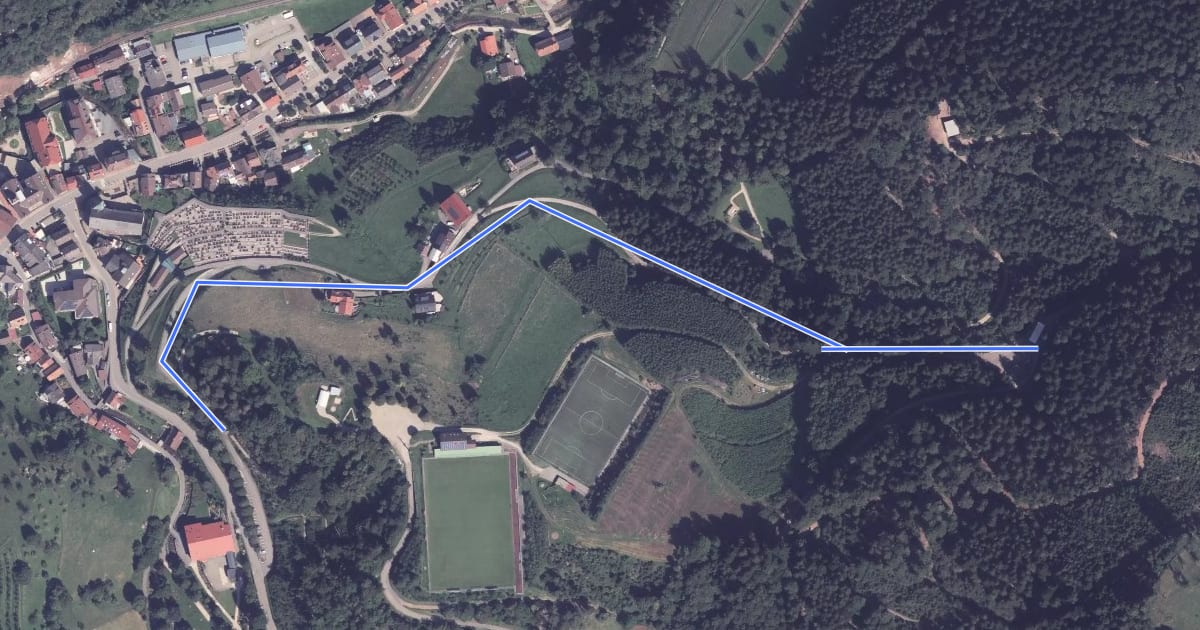 Маршрут Bad Peterstal Aufgang Sportplatz - In der Hölle на спутниковом снимке