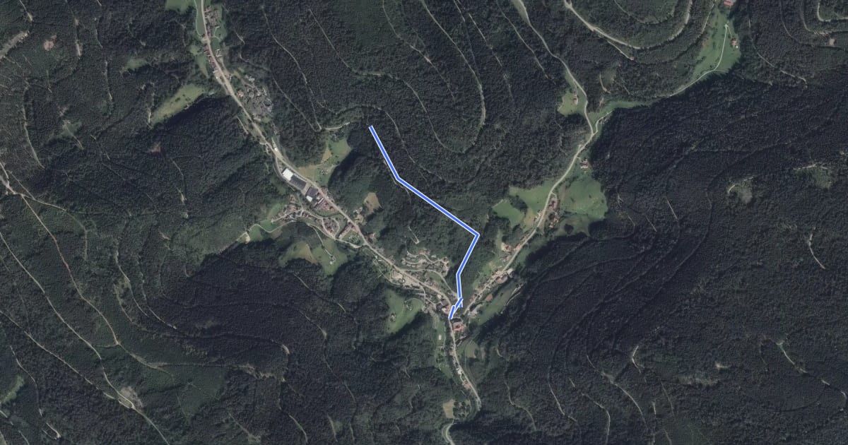 Маршрут Bad Rippoldsau Wallfahrtskirch - Grafenbach на спутниковом снимке