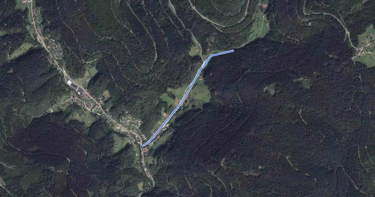 Маршрут Bad Rippoldsau Wallfahrtskirch - Im Schwabach на спутниковом снимке