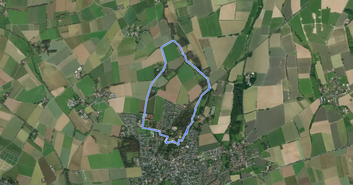 Маршрут Bad Sassendorf Rundwanderweg A4 на спутниковом снимке