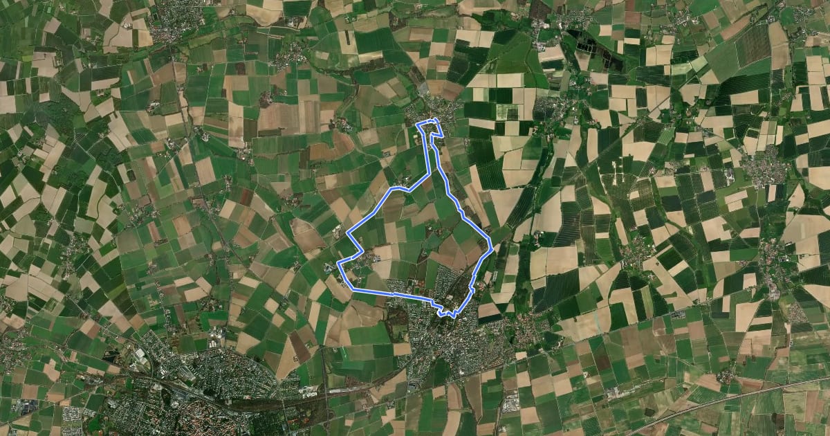 Маршрут Bad Sassendorf Rundwanderweg A5 на спутниковом снимке