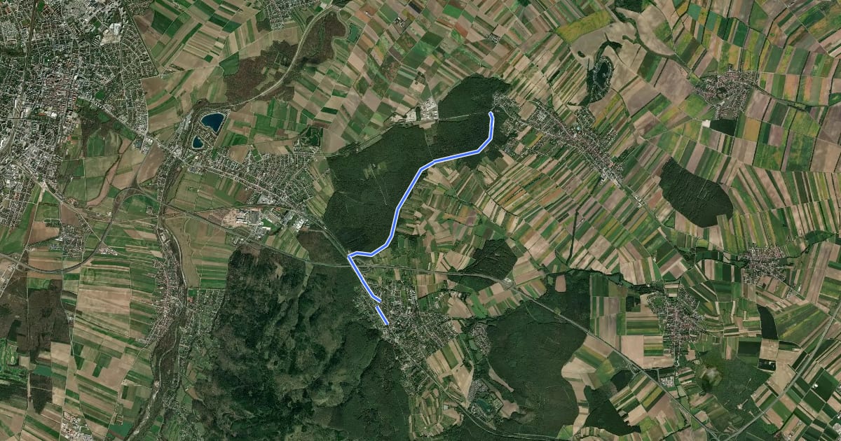 Маршрут Bad Sauerbrunn - Grenzgasthof Pöttsching на спутниковом снимке
