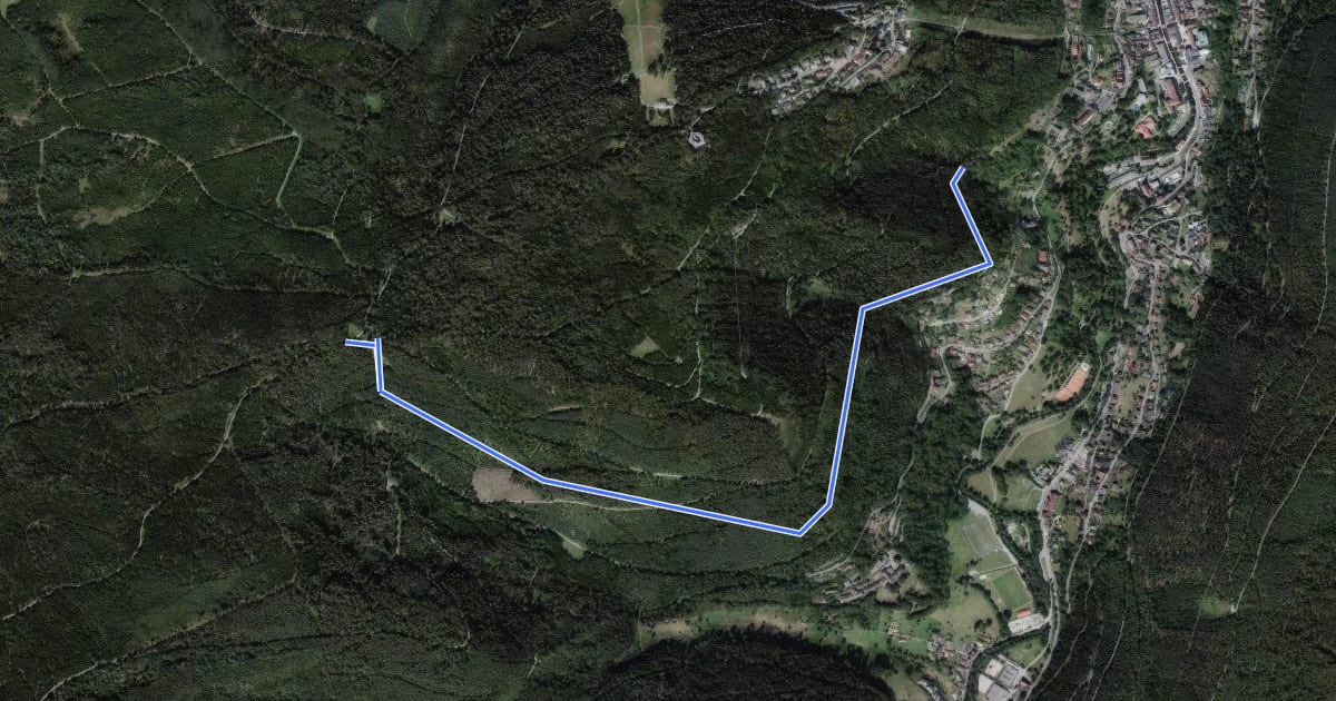 Маршрут Bad Wildbad Sommersteige - 5 Bäume на спутниковом снимке