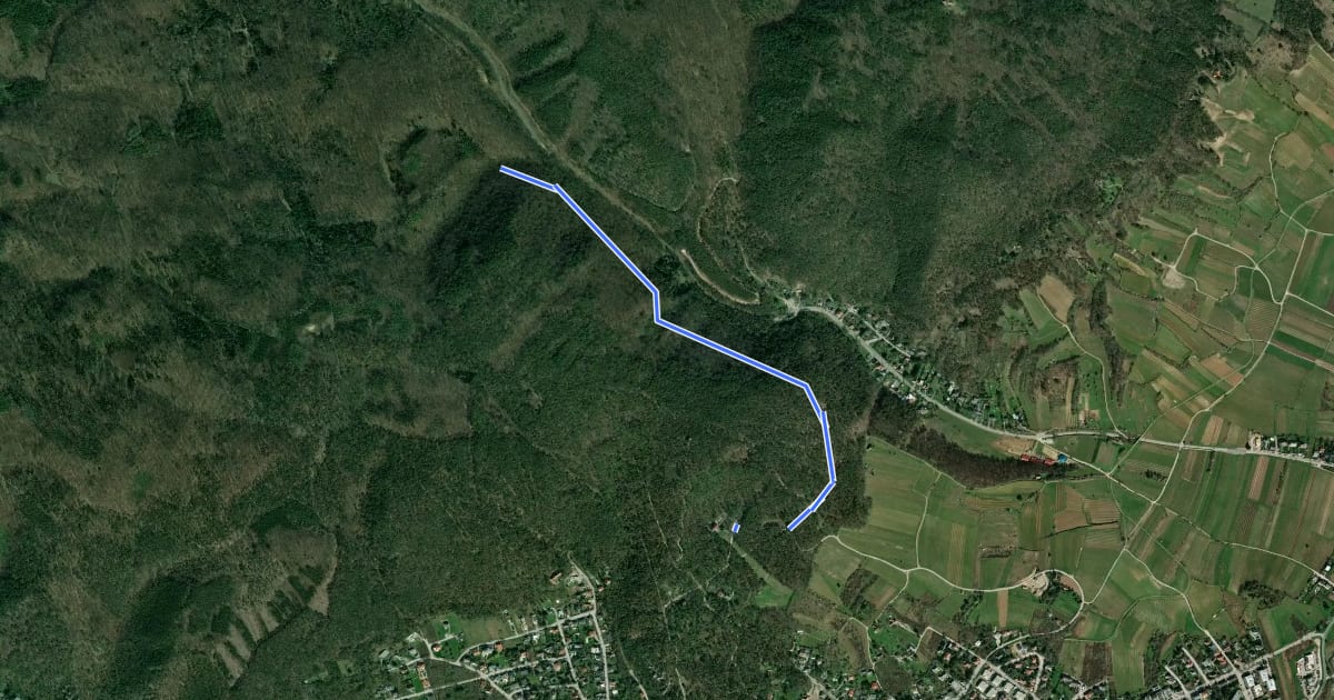 Маршрут Baden Rudolfshof - Geritweg - Bettlergraben на спутниковом снимке