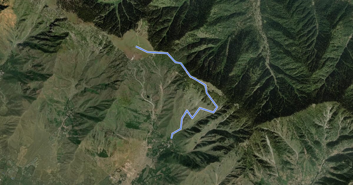 Маршрут Badimarg на спутниковом снимке