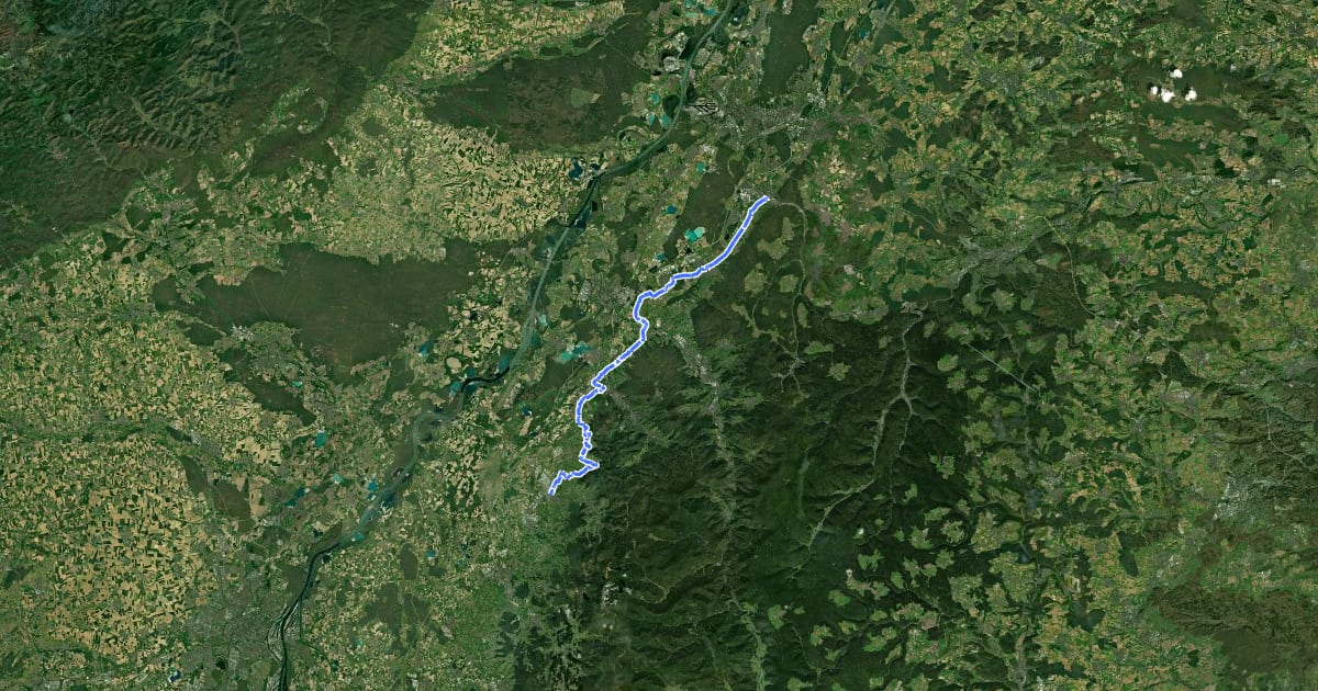 Маршрут Badischer Weinradweg - Etappe 5: Ortenau Nord на спутниковом снимке