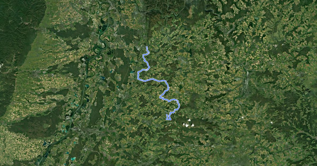 Маршрут Badischer Weinradweg - Etappe 7: Kraichgau Nord на спутниковом снимке