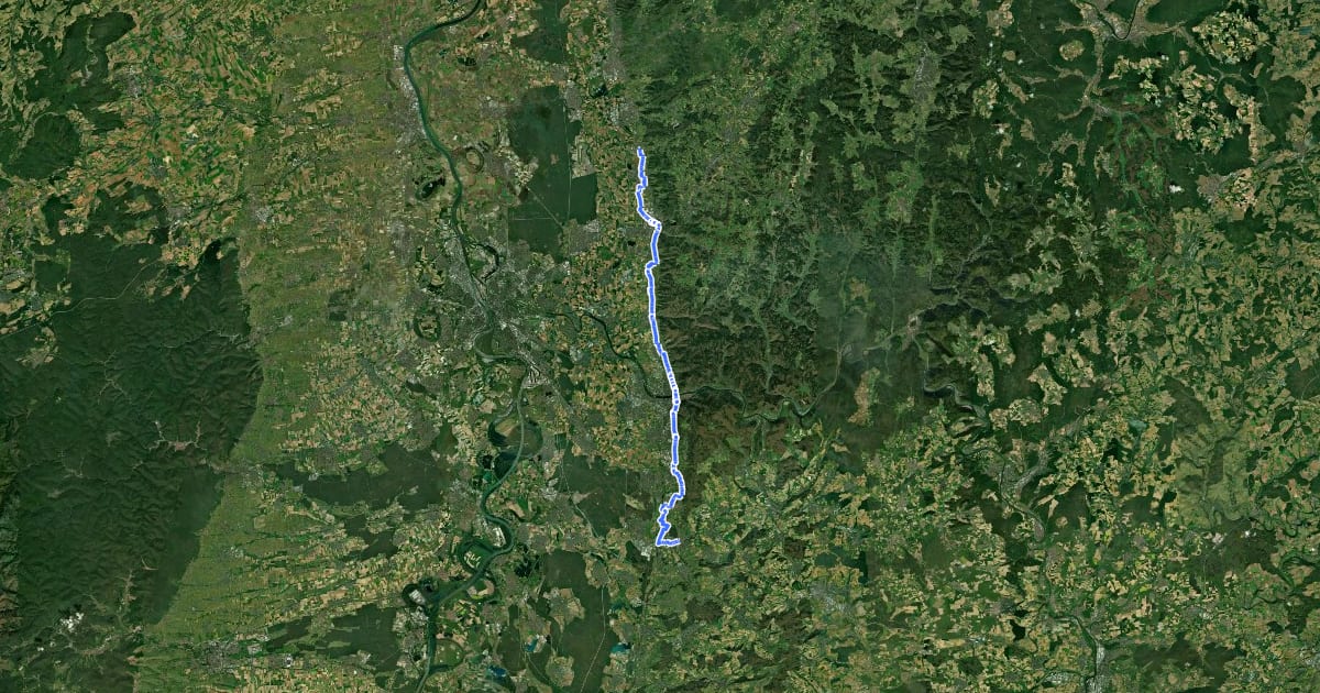 Маршрут Badischer Weinradweg - Etappe 8: Badische Bergstraße на спутниковом снимке