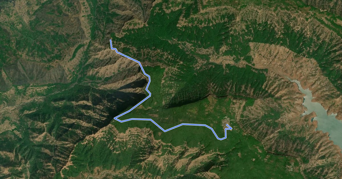Маршрут Bahirichi Ghumati to Mahabaleshwar на спутниковом снимке