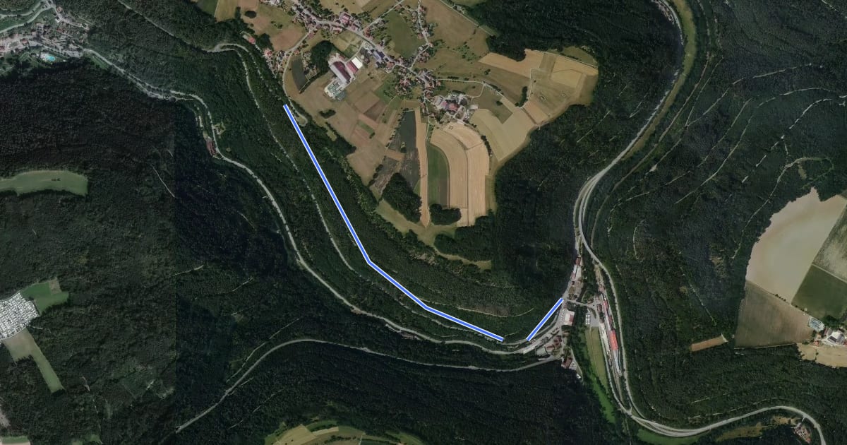 Маршрут Bahnhof Bad Teinach - Alte Steige на спутниковом снимке