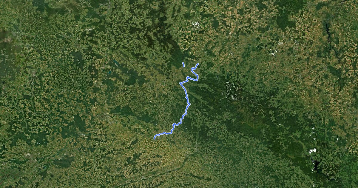 Маршрут Baierweg на спутниковом снимке