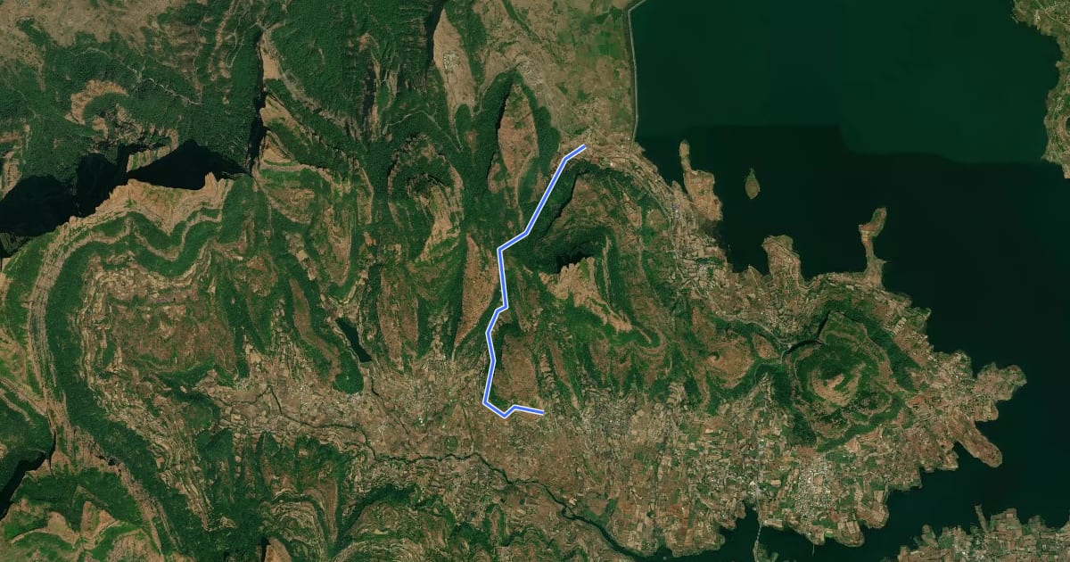 Маршрут Bail Ghat на спутниковом снимке
