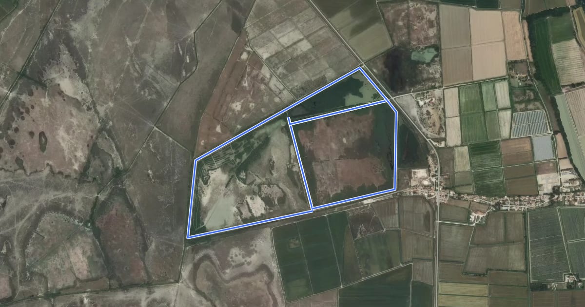 Маршрут Balade au cœur des Marais du Verdier на спутниковом снимке