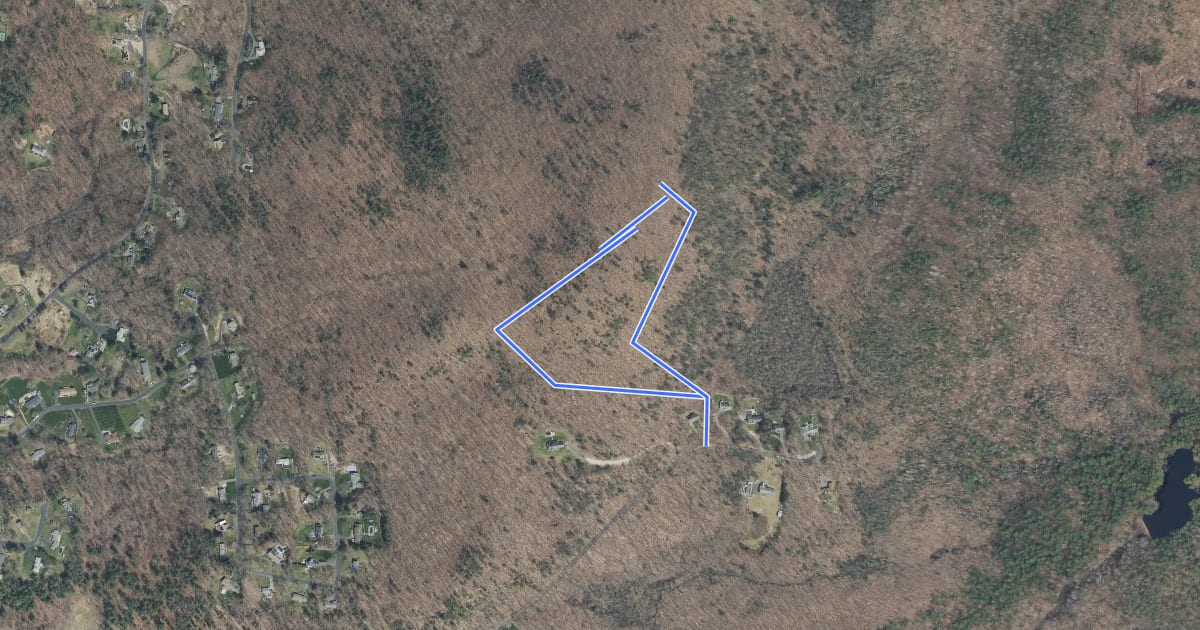 Маршрут Bald Mountain White Trail на спутниковом снимке