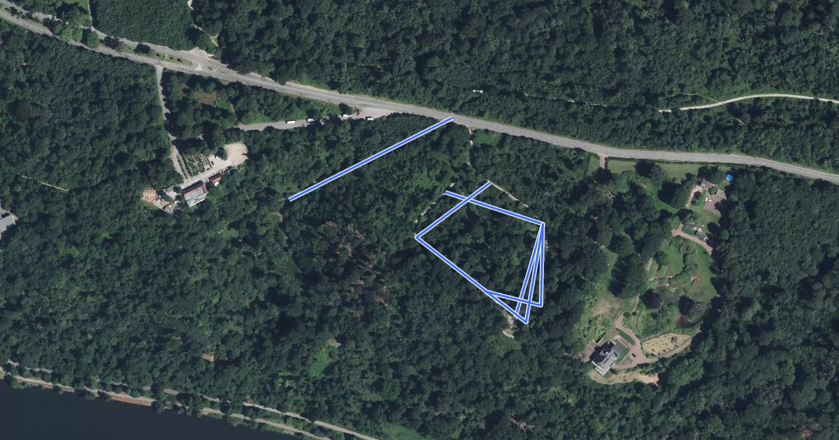 Маршрут BaldeneySteig-Seitenblick Korteklippe на спутниковом снимке