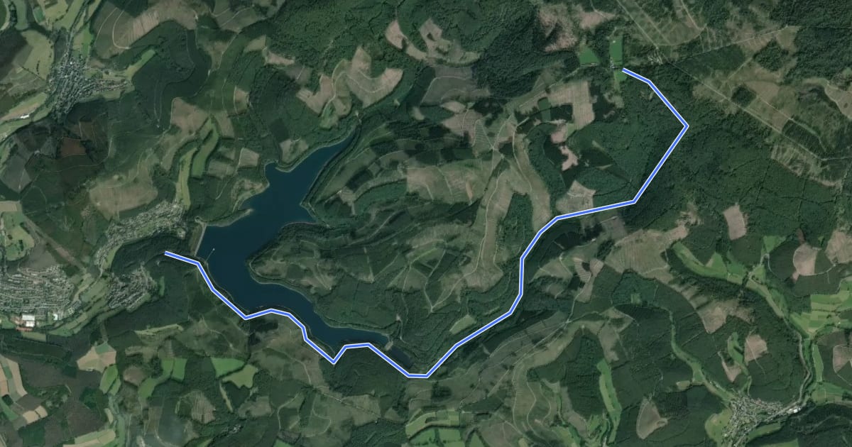 Маршрут [Balken] Brauersdorf - Forsthaus Hohenroth на спутниковом снимке