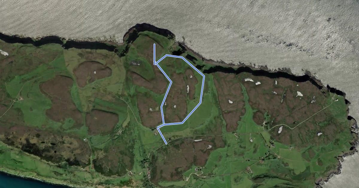 Маршрут Ballyconaghan Circular Trail, Rathlin на спутниковом снимке
