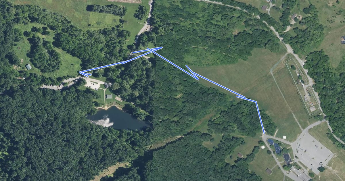 Маршрут Baltimore Gneiss Trail на спутниковом снимке
