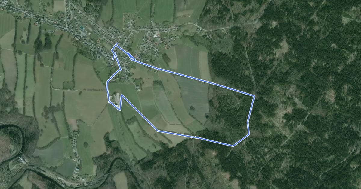 Маршрут Bambiniwanderweg на спутниковом снимке