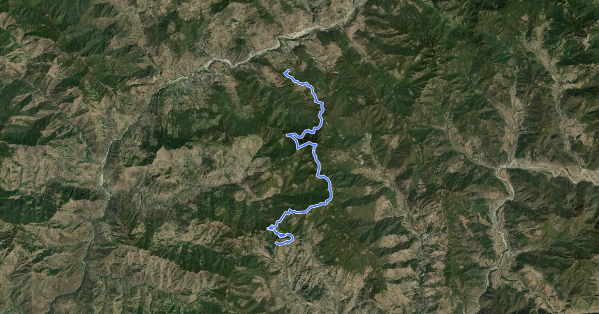 Маршрут Bandgaon to Barkot на спутниковом снимке