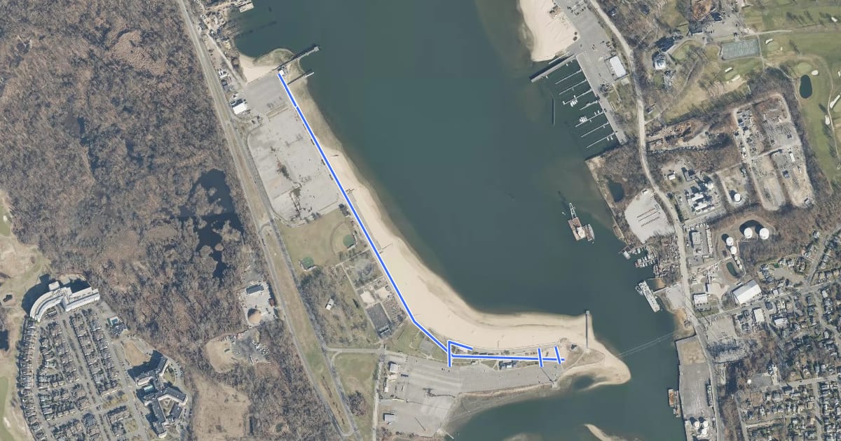 Маршрут Bar Beach Promenade на спутниковом снимке
