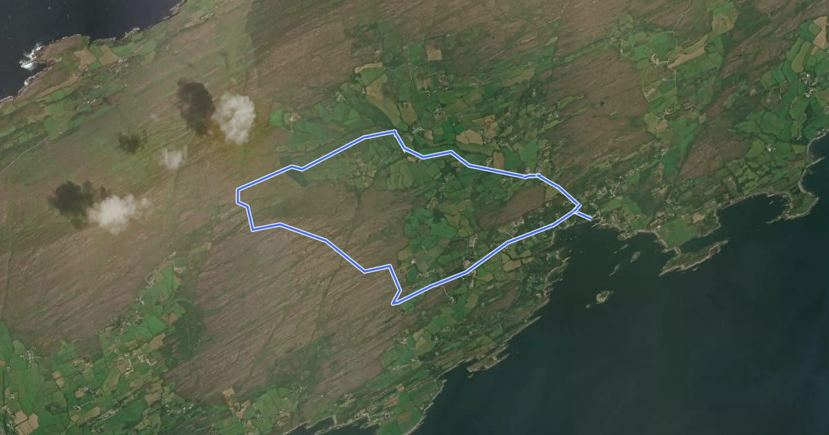 Маршрут Barán Loop на спутниковом снимке