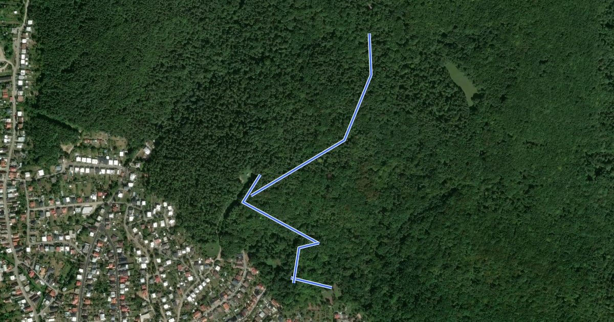 Маршрут Barancov trail на спутниковом снимке