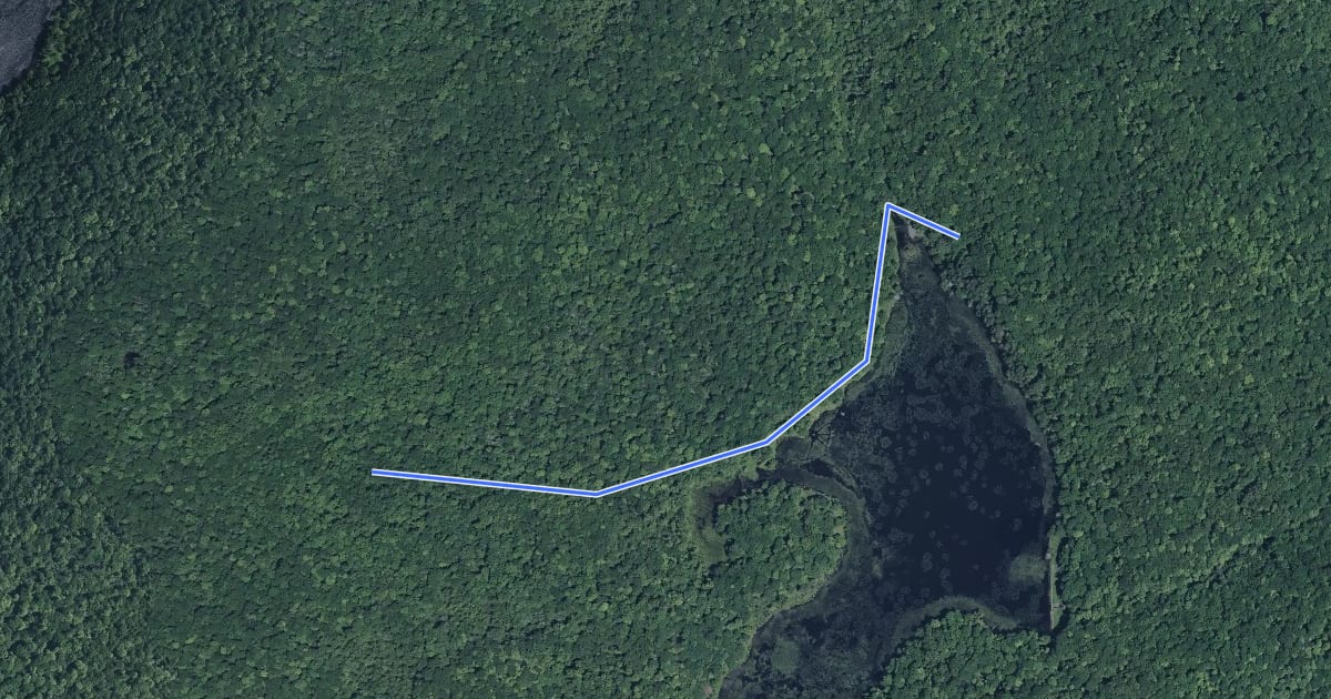 Маршрут Barberry Trail на спутниковом снимке