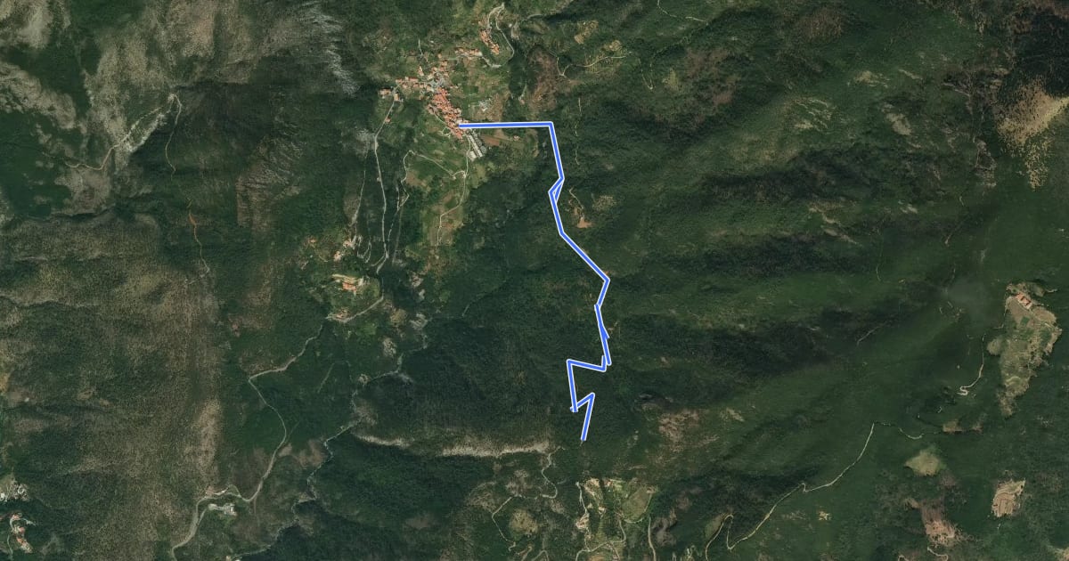 Маршрут Bargone - Passo Colla di Campegli на спутниковом снимке