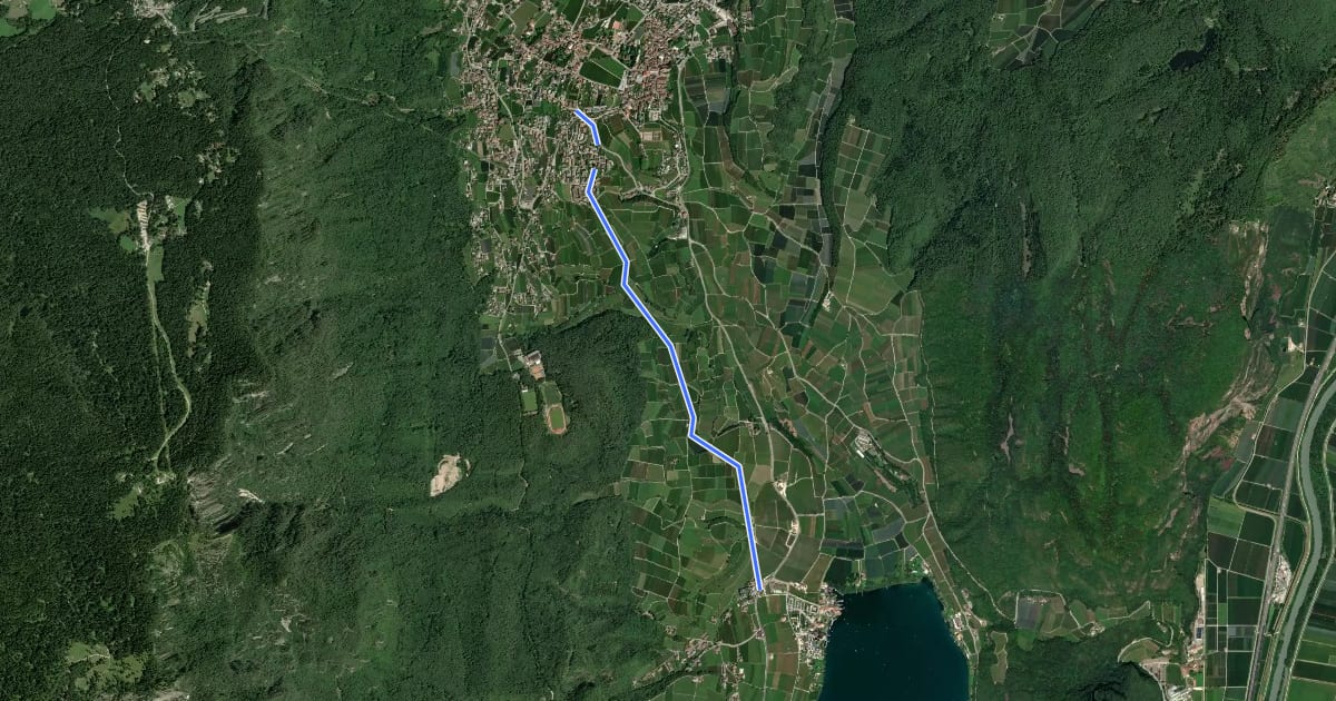 Маршрут Barleiter Weg на спутниковом снимке