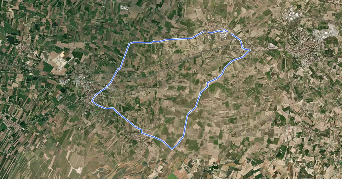 Маршрут Baronia de Bellpuig на спутниковом снимке