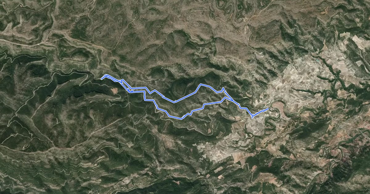 Маршрут Barranco Moreno на спутниковом снимке