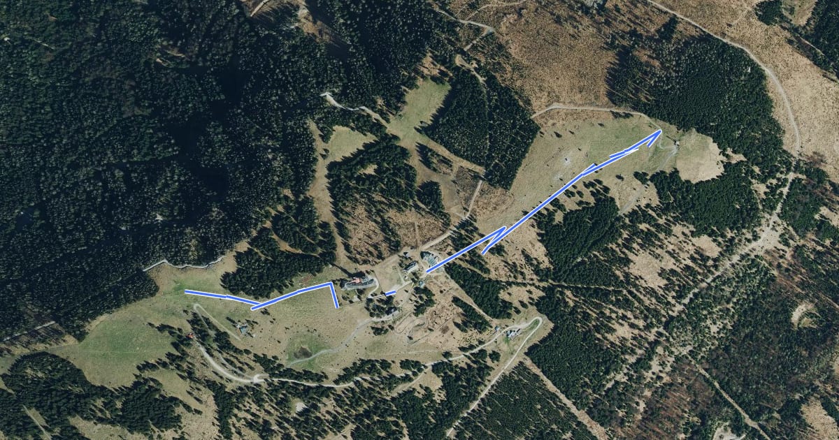 Маршрут Barrierefreier alpiner Wanderweg на спутниковом снимке