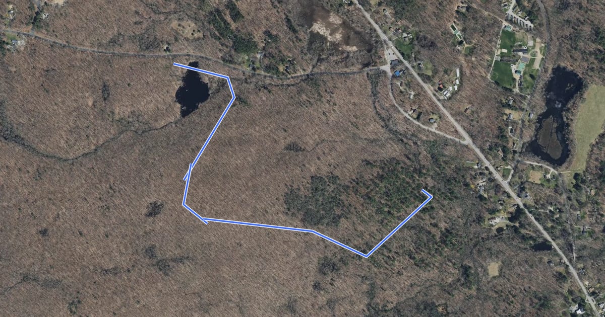 Маршрут Barrows Trail на спутниковом снимке