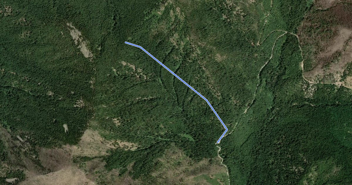 Маршрут Basalt Pass Trail на спутниковом снимке
