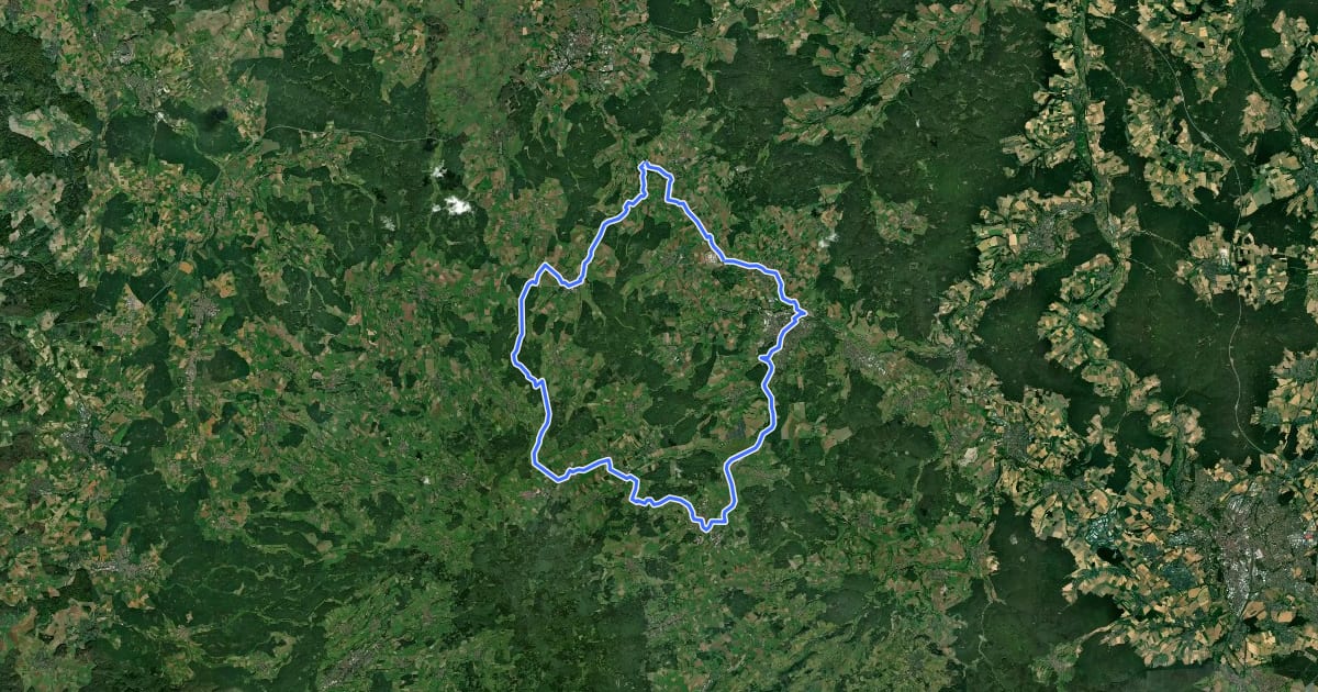 Маршрут Basalt-Tour на спутниковом снимке
