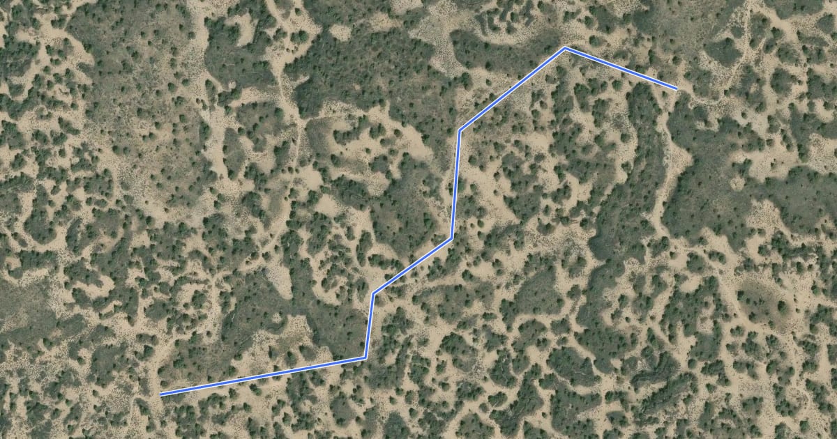 Маршрут Basalt Trail на спутниковом снимке