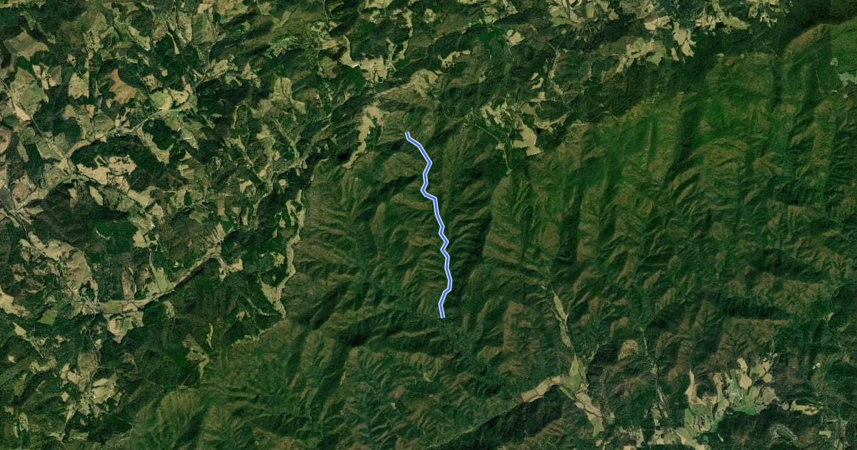 Маршрут Basin Creek Trail на спутниковом снимке