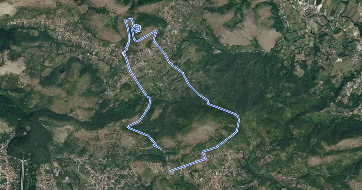 Маршрут Battaglia del Volturno на спутниковом снимке