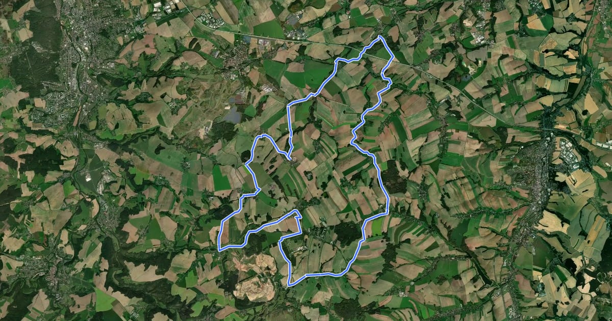 Маршрут Bauerngartenroute 2 на спутниковом снимке