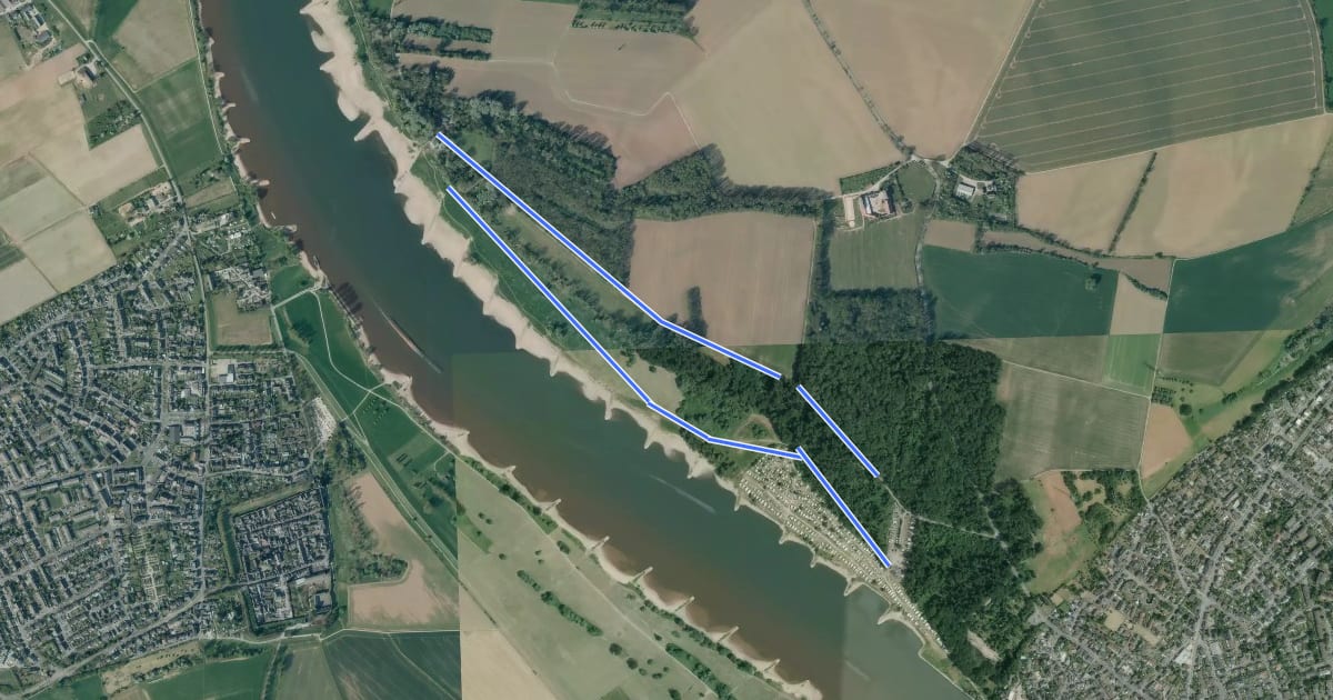 Маршрут Baumberger Aue Rundweg A6 на спутниковом снимке