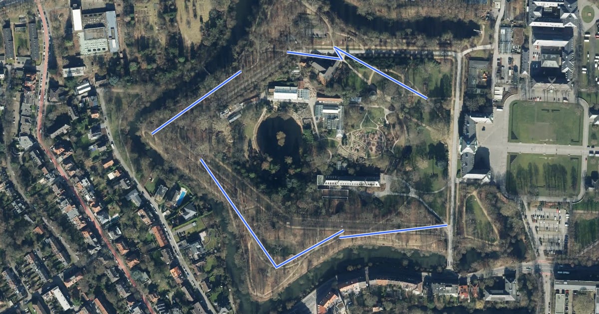 Маршрут Baumerlebnispfad на спутниковом снимке